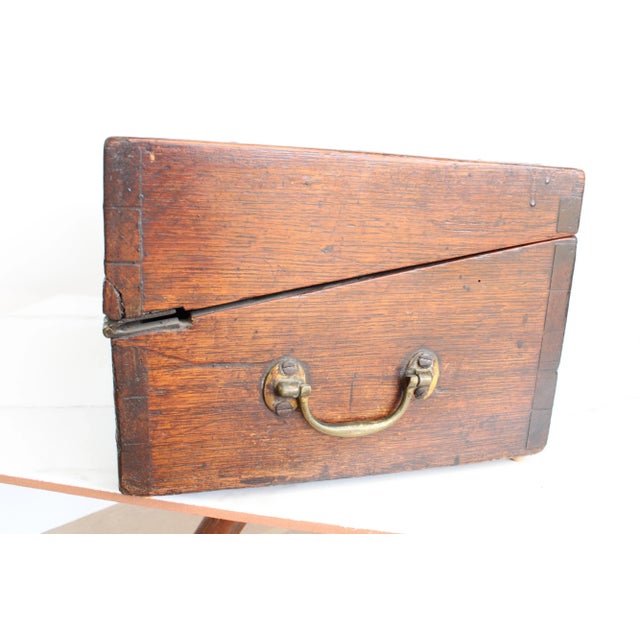 Early 20th Century Antique French Carved Wooden Writing Desk For Sale - Image 5 of 6