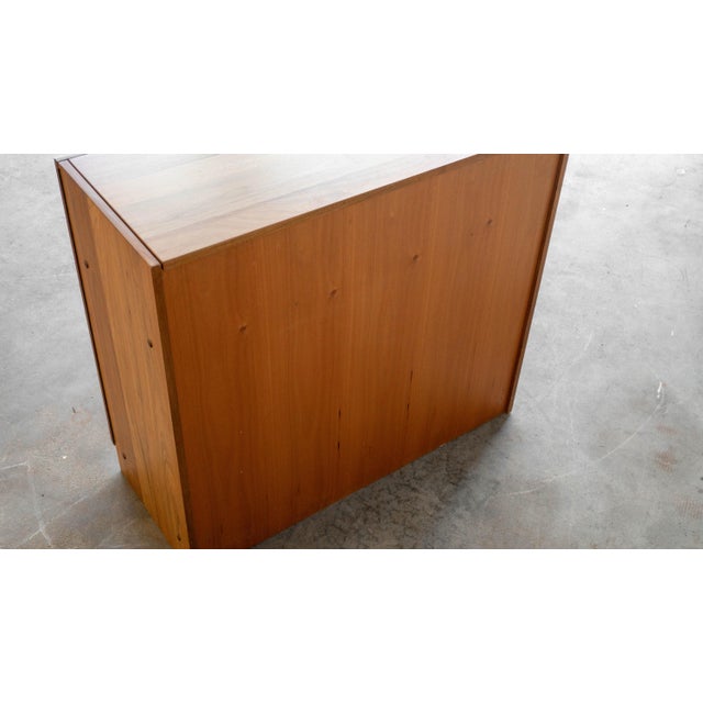 1970s Mid-Century Danish Modern Teak Hideaway Desk & Cabinet For Sale - Image 14 of 15
