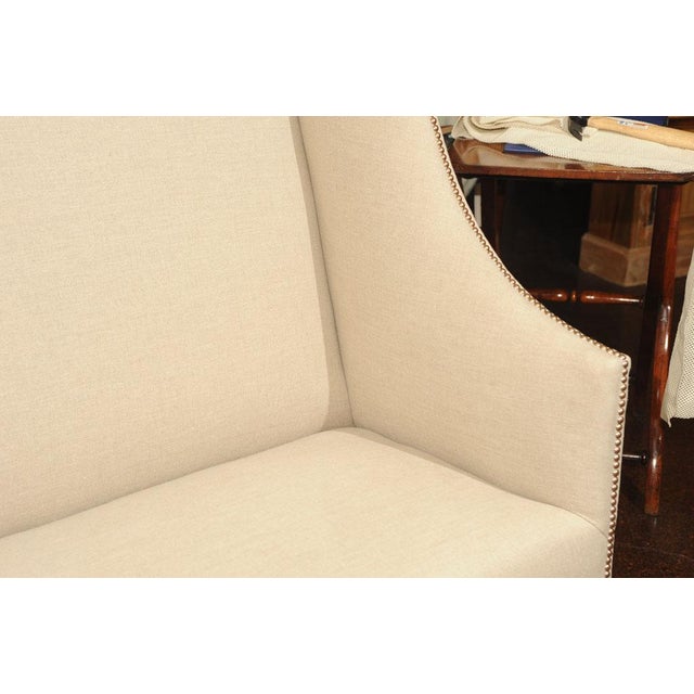 17th Century Antique High Back Sofa For Sale In San Francisco - Image 6 of 9