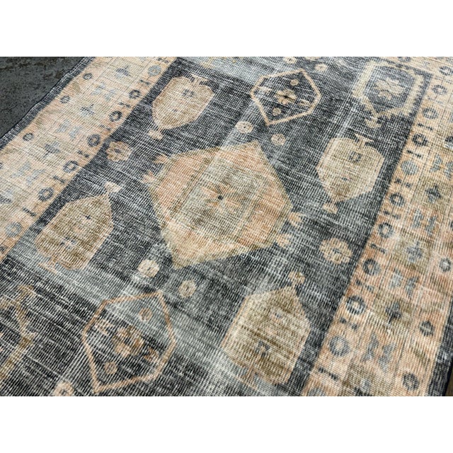 CB2 6ft × 9ft 3in Cb2 Aracati Navy Blue Wool Area Rug For Sale - Image 4 of 12