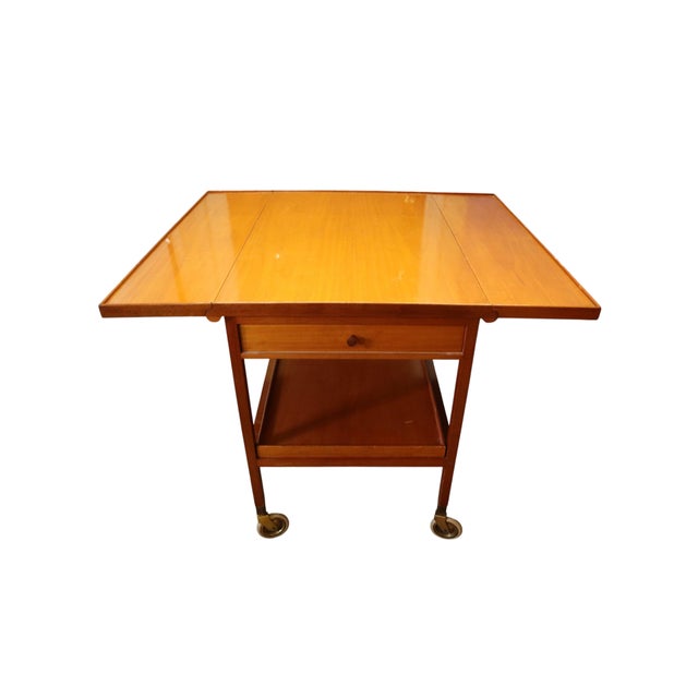 Mid-Century Modern Josef Frank Svenkst Tenn Model 756 Serving Trolley For Sale - Image 11 of 14