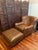 English Vintage Henredon Leather Club Chair & Ottoman – Ralph Lauren Upper East Side Townhouse Style For Sale - Image 3 of 11