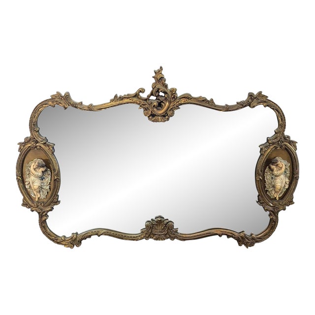 Vintage Rococo "Lover's Mirror" For Sale