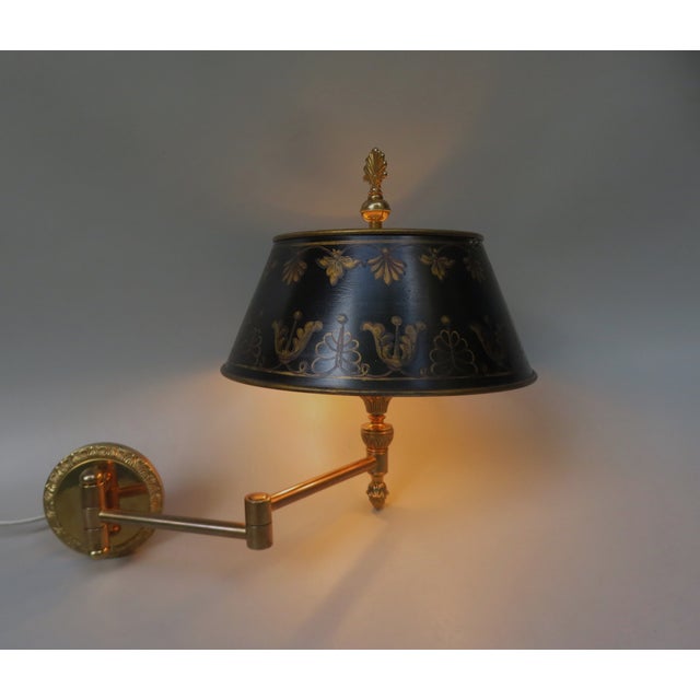 Bouillotte Wall Lights in Bronze Gilded, France, 1970s, Set of 2 For Sale - Image 12 of 18