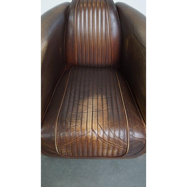 1990s Set of Cowhide Aviator Chairs For Sale - Image 5 of 17