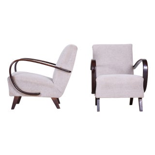 Czech Art Deco Model C Armchairs by J. Halabala for Up Závody, 1930s, Set of 2 For Sale