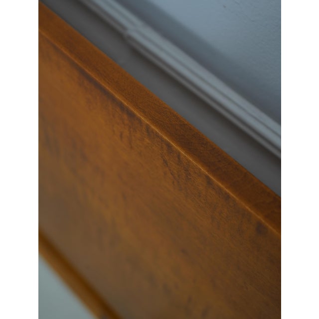 Brown Eldred Wheeler Queen Size Tiger Maple Bed For Sale - Image 8 of 16