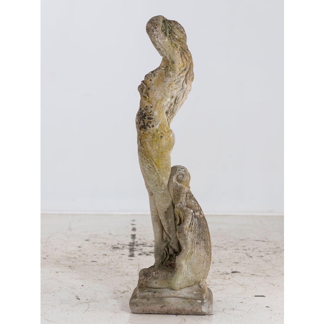 Composite Stone Figure of Venus Emerging From a Shell, England Mid 20th C. For Sale - Image 10 of 11