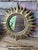 Vintage 1960s French Style 16.5" Gilded Sunburst Wall Mirror For Sale - Image 14 of 17