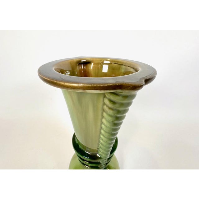 1930s Art Deco Ceramic Vase, 1930s For Sale - Image 5 of 11