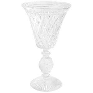 Mid-Century Modern Cut-Glass Chalice Shaped Pairpoint Vase