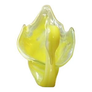 1980s Gorgeous Blown Art Glass Swan Bowl