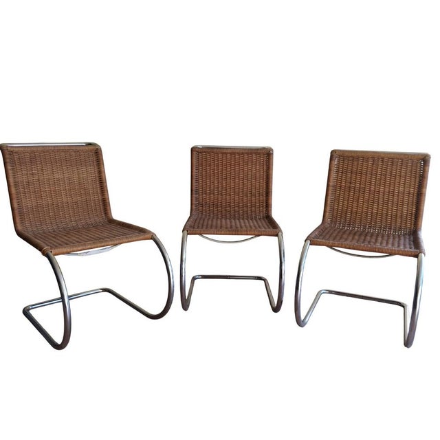MR10 Chairs by Ludwig Mies Van Der Rohe for Thonet, Germany, 1960s, Set of 3 For Sale - Image 11 of 11