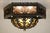 1950s Spanish Revival Mica Wrought Iron Brass Elaborate Octagon Light Ceiling Lamp For Sale - Image 10 of 11