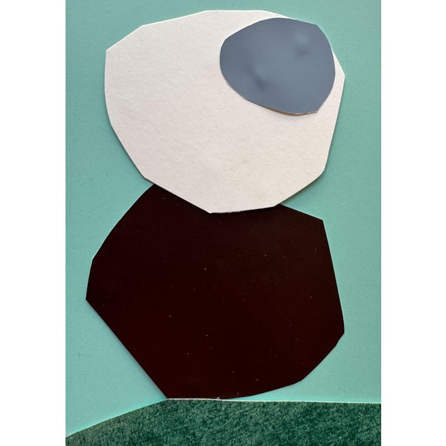 Paper "Pop Music 9" Original Mixed-Media Collage on Paper by Zac Woodiel For Sale - Image 7 of 9