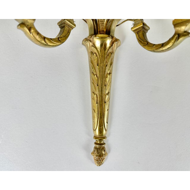 1950s Mid-Century French Brass Wall Sconces, 1950s, Set of 2 For Sale - Image 5 of 7