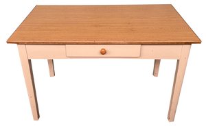 Vintage Italian Enamelled Fir Dining Table, 1950s