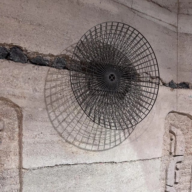 Abstract 1970s Abstract Grid Wall Sculpture Bronze For Sale - Image 3 of 10