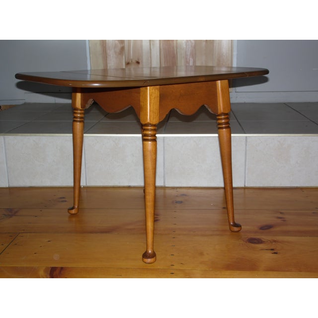 Vintage Baumritter Nutmeg Solid Maple Drop Leaf Pembroke Table Chairish
