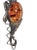 Hector Aguilar Mid 20th Century Modernist Sterling Amber Cabochon Sea Horse Brooch in the Style of Hector Aguilar For Sale - Image 4 of 4
