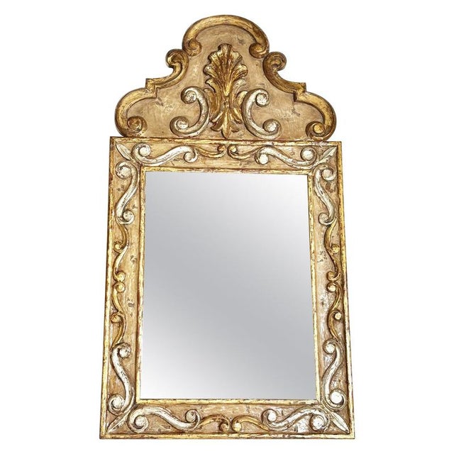 Patinated Wood Mirror, France, 20th Century For Sale - Image 9 of 9