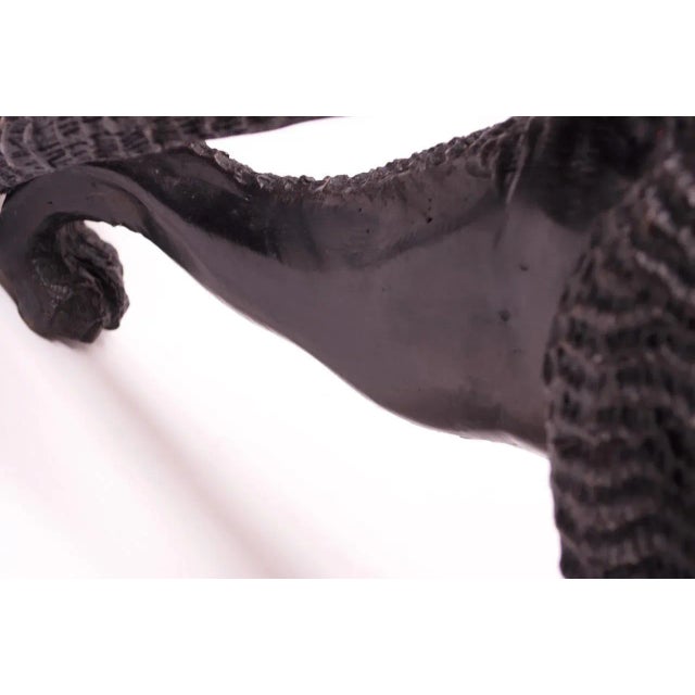 French Bronze Black Panther Sculpture For Sale - Image 12 of 13