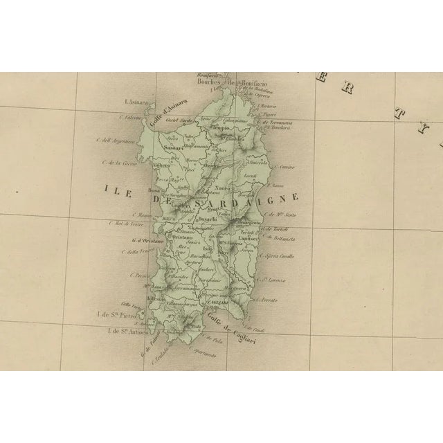 Mid 19th Century Antique Map of Italy by Andriveau-Goujon, 1861 For Sale - Image 5 of 10