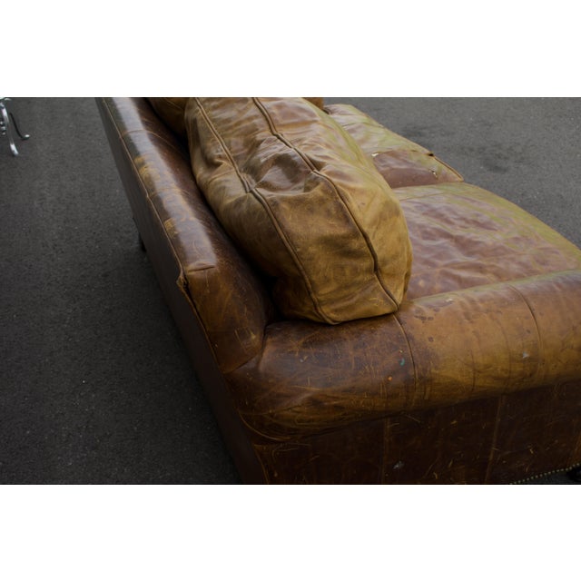 Late 20th Century Ralph Lauren by Henredon Leather Sofa, Late 20th Century For Sale - Image 5 of 7