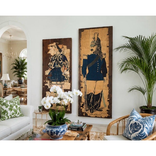 The Silent Guard: A Collection of 19th-Century French Military Panels For Sale - Image 10 of 11