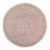 Bohemian Ziegler Gray/Ivory Wool Round Rug- 6'11'' X 6'11'' For Sale