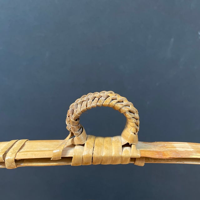 Vintage Chinese Woven Rattan & Bamboo Domed Wedding Basket For Sale - Image 9 of 12