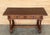 Spanish Pair of Early 20th Spanish Light Walnut Country Farm Desk with Two Drawers For Sale - Image 3 of 18