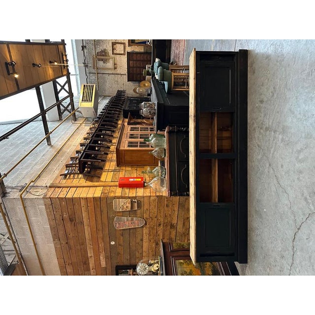 Black Large Cabinet with Sliding Doors For Sale - Image 8 of 14