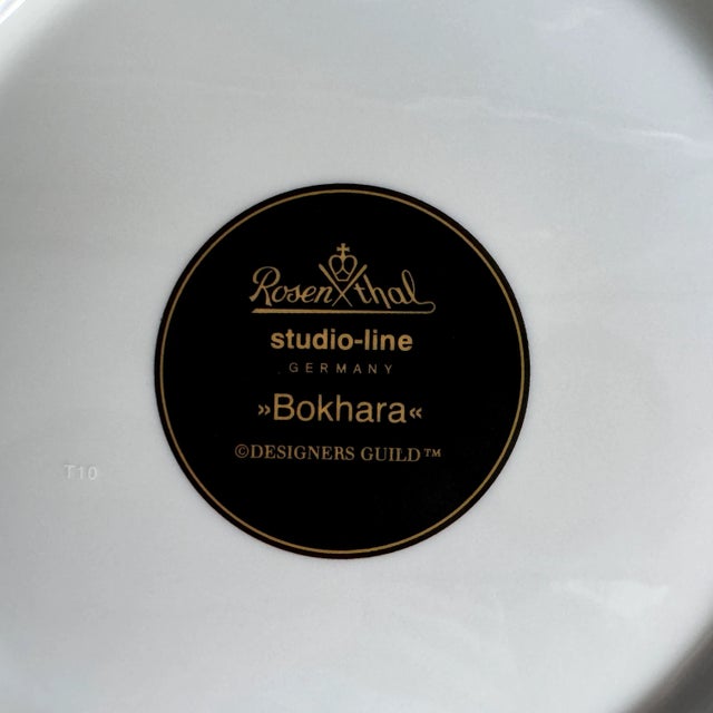 Red Idillio Bokhara Coffee Cup with Saucer and Breakfast Plate by Paul Wunderlich for Rosenthal 1980s, Set of 3 For Sale - Image 8 of 9