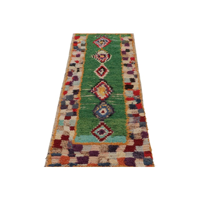 Traditional Vintage Azilal Moroccan Style Rug, With Geometric Patterns, From Rug & Kilim For Sale - Image 3 of 7