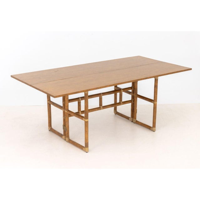 Lyda Levi X McGuire Company Gate Leg Console Table For Sale - Image 11 of 11