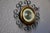 Wall Barometer in Wrought Iron and Gilt Brass from Sfam, France, 1970s For Sale - Image 3 of 6