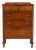 Berkey & Gay Style Antique French Regency Louis XVI Walnut Highboy Dresser, Circa 1930s For Sale