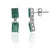 Not Yet Made - Made To Order Art Deco Inspired Certified Natural Emerald 2 Stone Drop Earrings With Diamond Accents, a Pair For Sale - Image 5 of 11