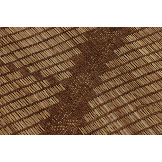 Brown Vintage Moroccan Tuareg Runner With Diamond Grid in Beige & Brown - Rug & Kilim For Sale - Image 8 of 10