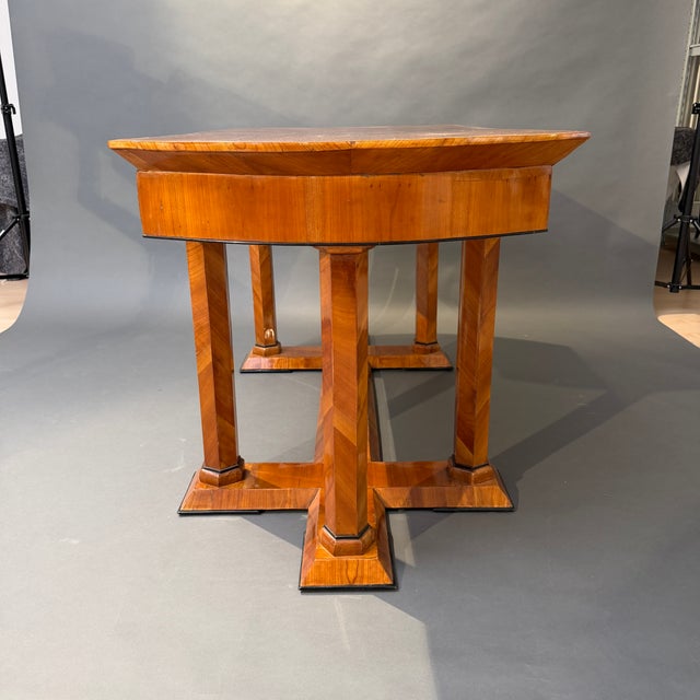 Biedermeier Desk in Cherry Veneer, Austria, 1830s For Sale - Image 17 of 18