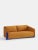 Mustard timber 3 seater sofa by kann design dimensions: d 104.5 x w 200 x h 75 cm. Materials: solid wood, elastic belts,...