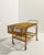 Two-Tier Bamboo and Wicker Bar Trolley with Bottle Compartment, 1960s For Sale - Image 6 of 10