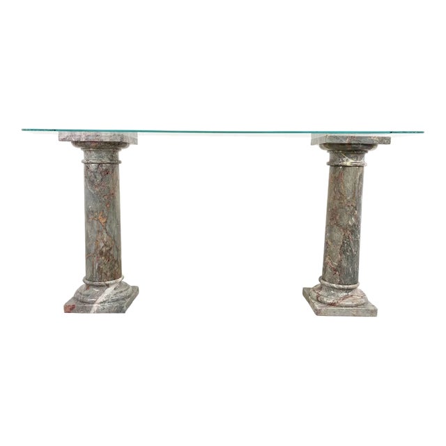 Vintage Marble Console Table, 1960s For Sale