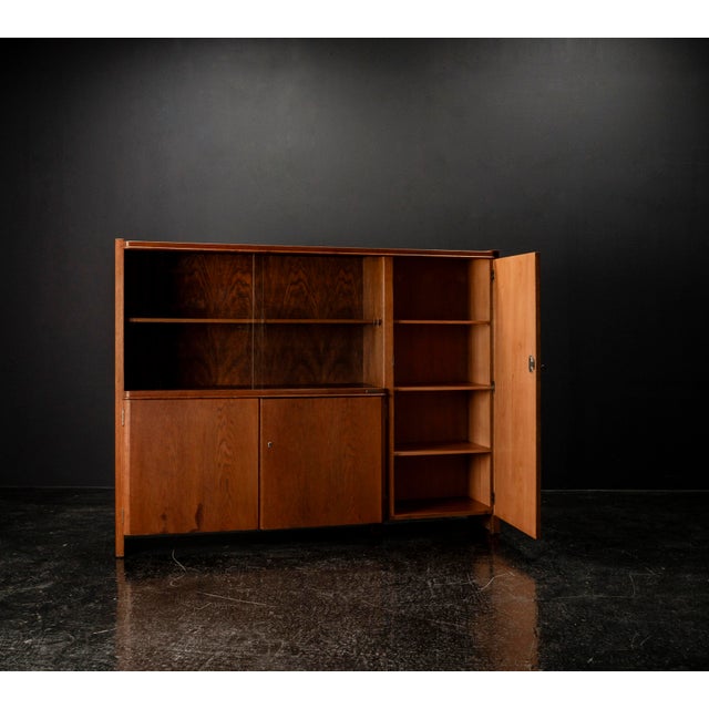 Metal Art Deco Cabinet in Walnut by Bruno Paul for Veb Deutsche Werkstätten Hellerau, 1930s For Sale - Image 7 of 18