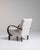 Ivory 20th Century Czech Republic Warm Ivory Boucle Bentwood-Arm Lounge Chair For Sale - Image 8 of 11