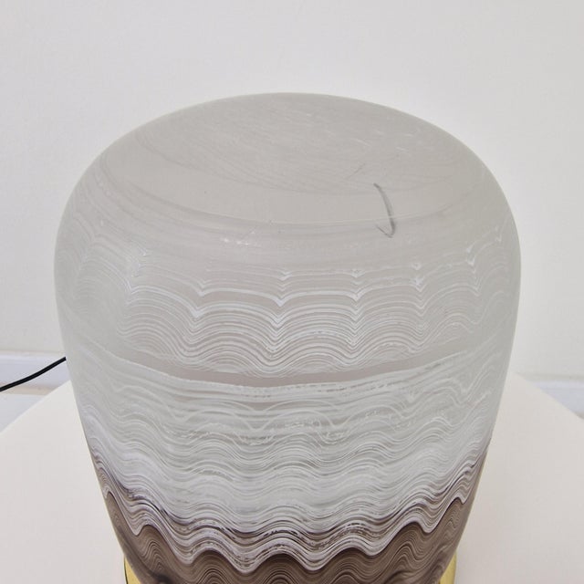 Vintage Hand-Blown Murano Glass Table Lamp, Italy, 1970 For Sale - Image 10 of 13