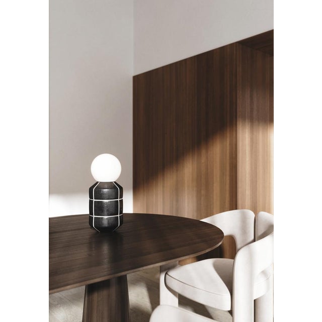 Ceramic Base Spot Table Lamp by Svitanok For Sale - Image 4 of 9