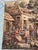 Antique French Aubusson Jacquard Tapestry Village, 1970s For Sale - Image 4 of 18