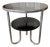 Vintage Royal Chrome Round 2-Tier Side Table For Sale
